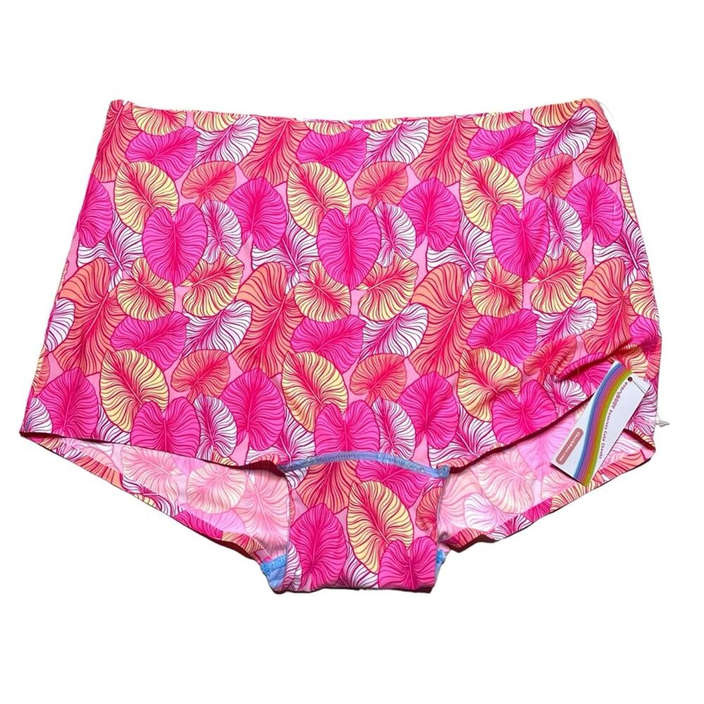 Cheek Boss Boyshort Panty Sweetheart Leaves Size 2XL